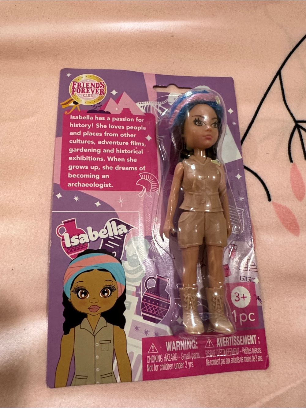 Isabella Fashion Doll - Brown Skin with Blue Headband